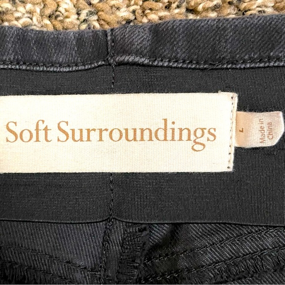Soft Surroundings Pull On Bootcut Jeans Sz L - Picture 3 of 8